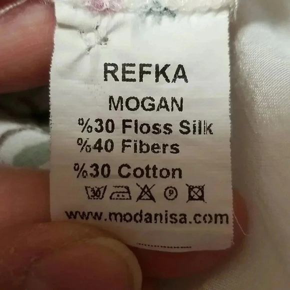 {Refka} Floral Print Long Sleeve Tunic Blouse Size 38 - Picture 8 of 9